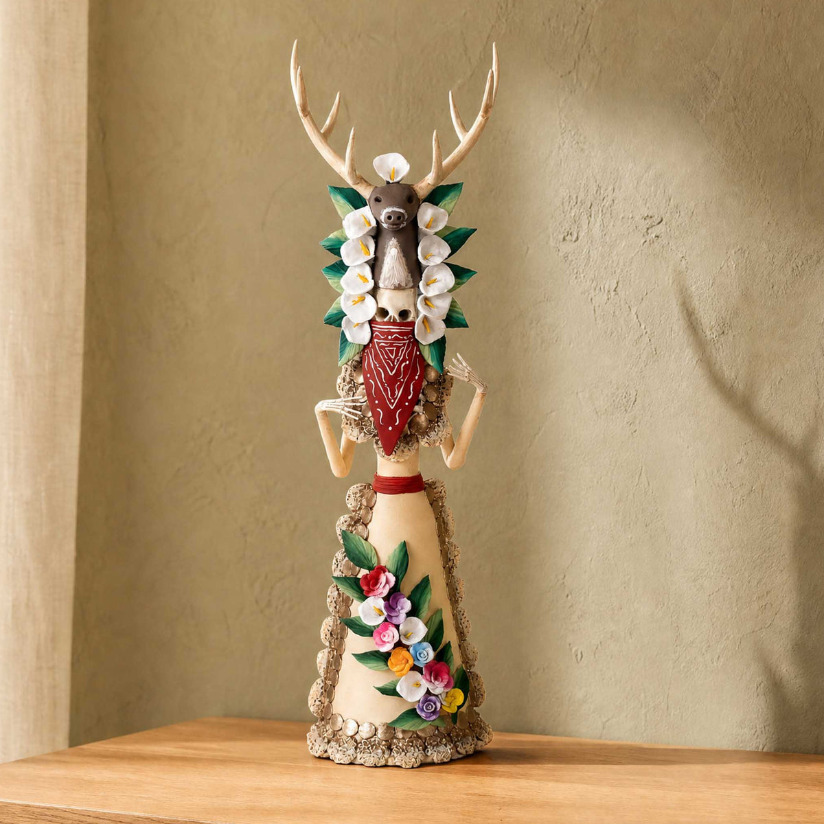 La Danza del Venado Catrina Sculpture