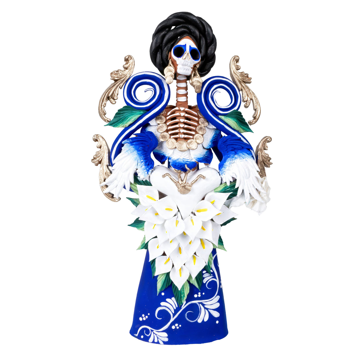 Elaborated Catrina de Capula Sculpture