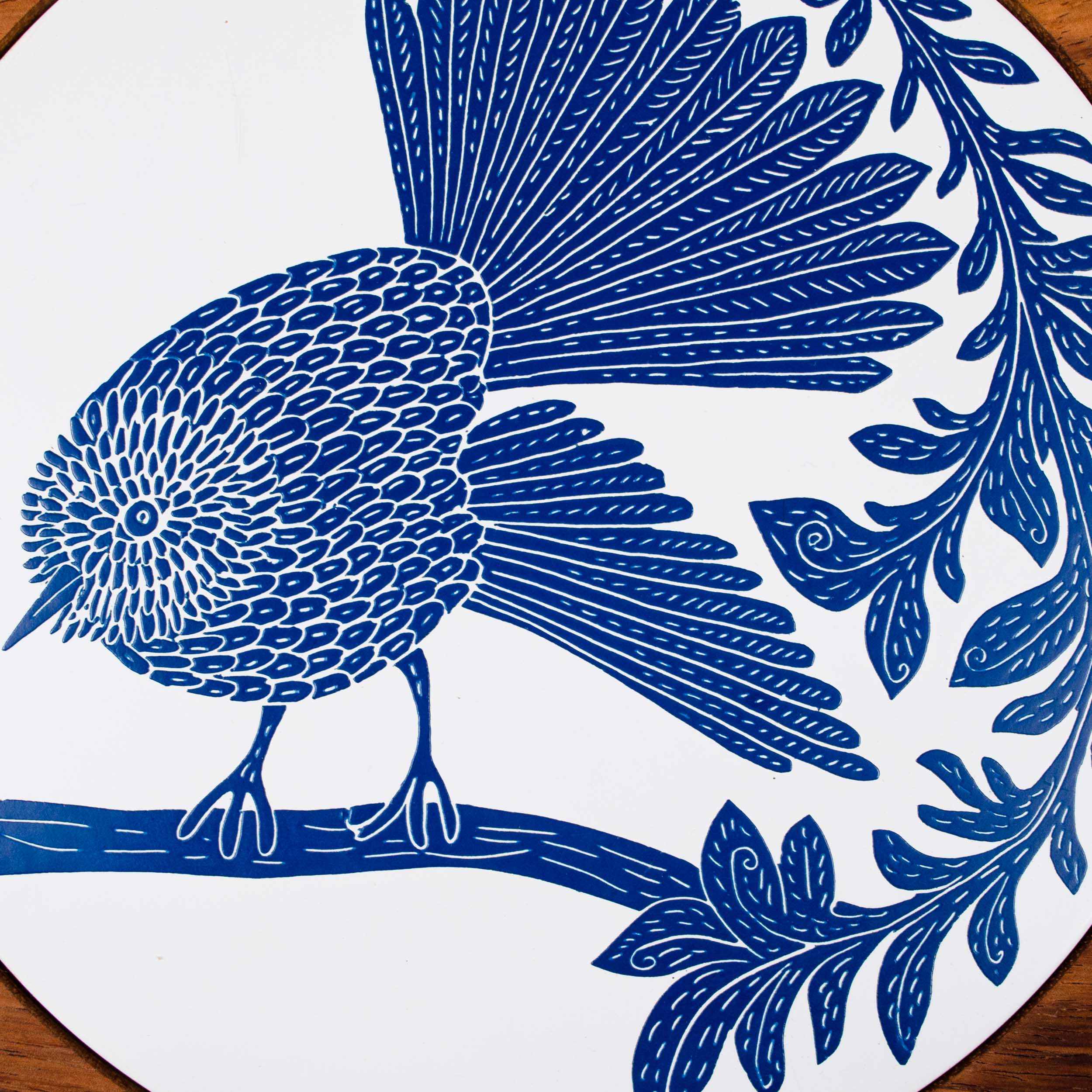 Round Olinalá Parota Solid Wood Serving Tray