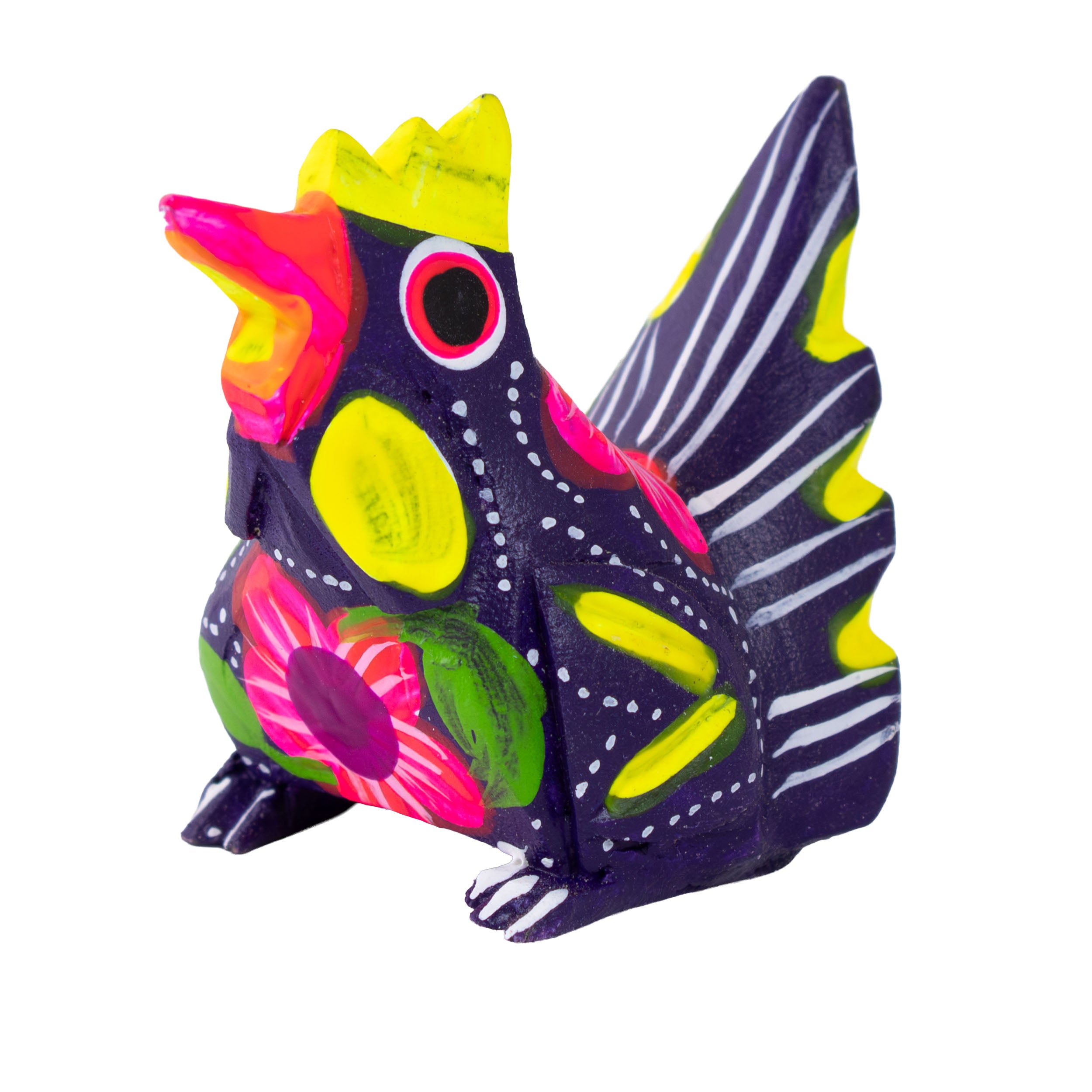 Hand Painted Chicken Wooden Figurine