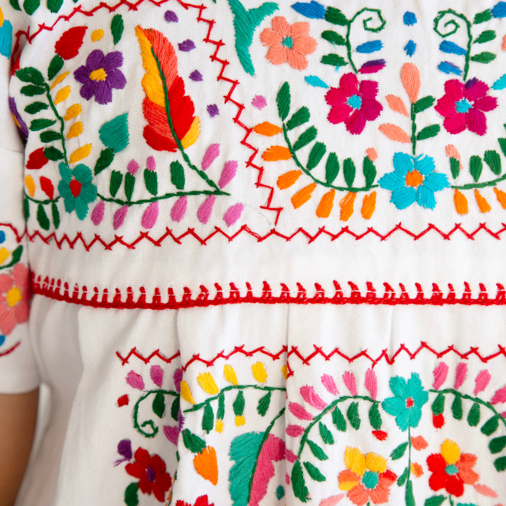 Chilac Embroidered Mexican Blouse