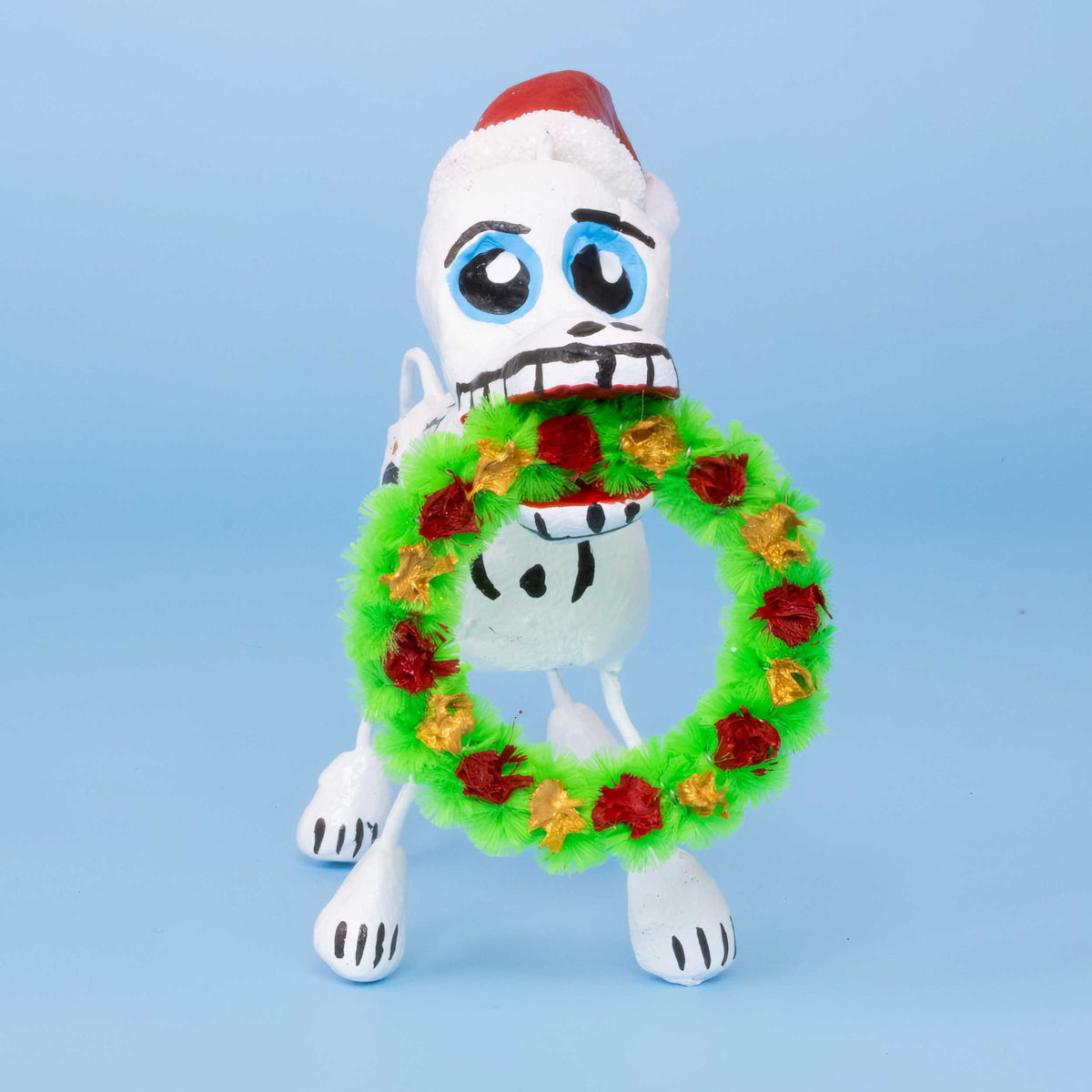 Clay Xoloitzcuintle Christmas Day of the Dead Dog