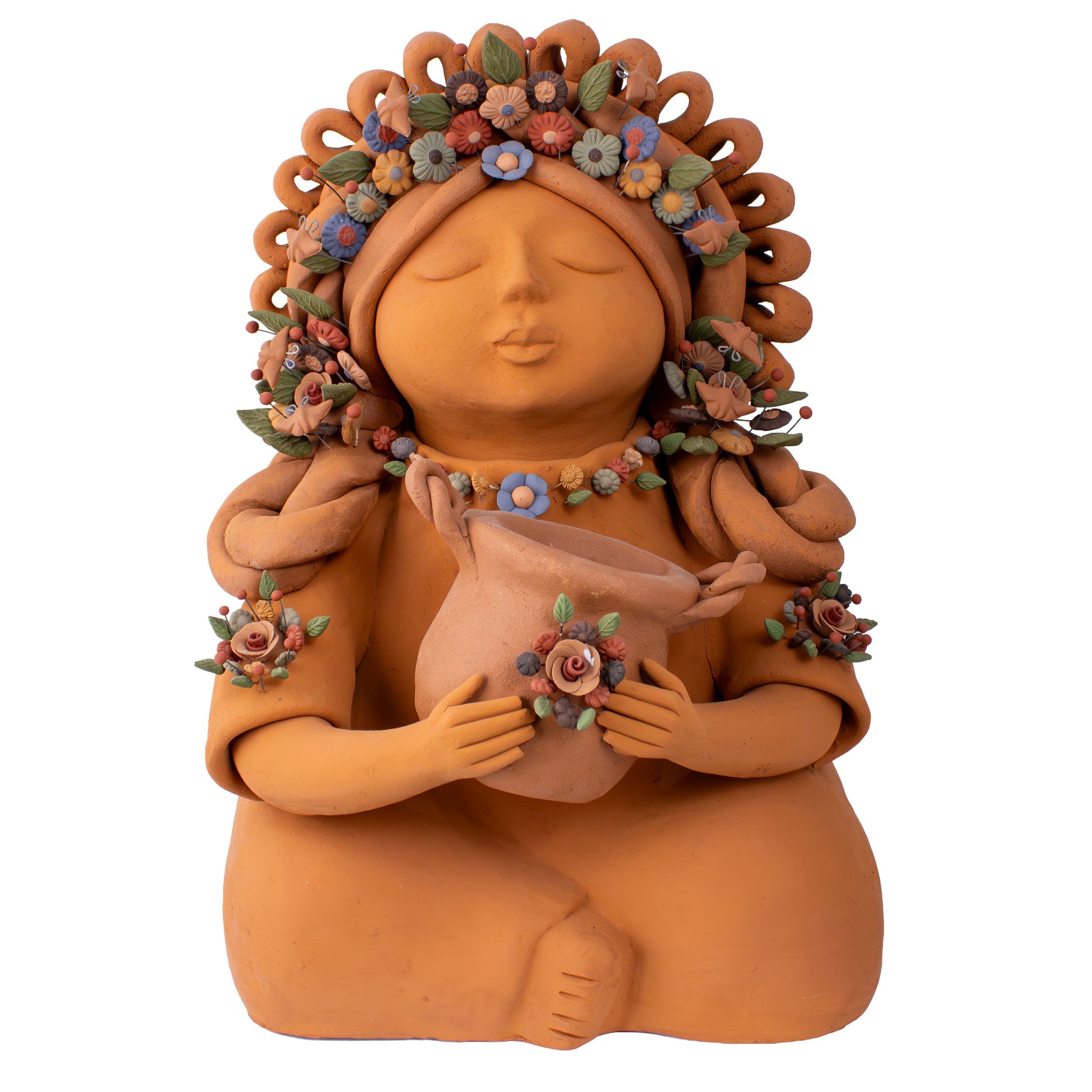 Pachamama Barro Pigmentado Sculpture