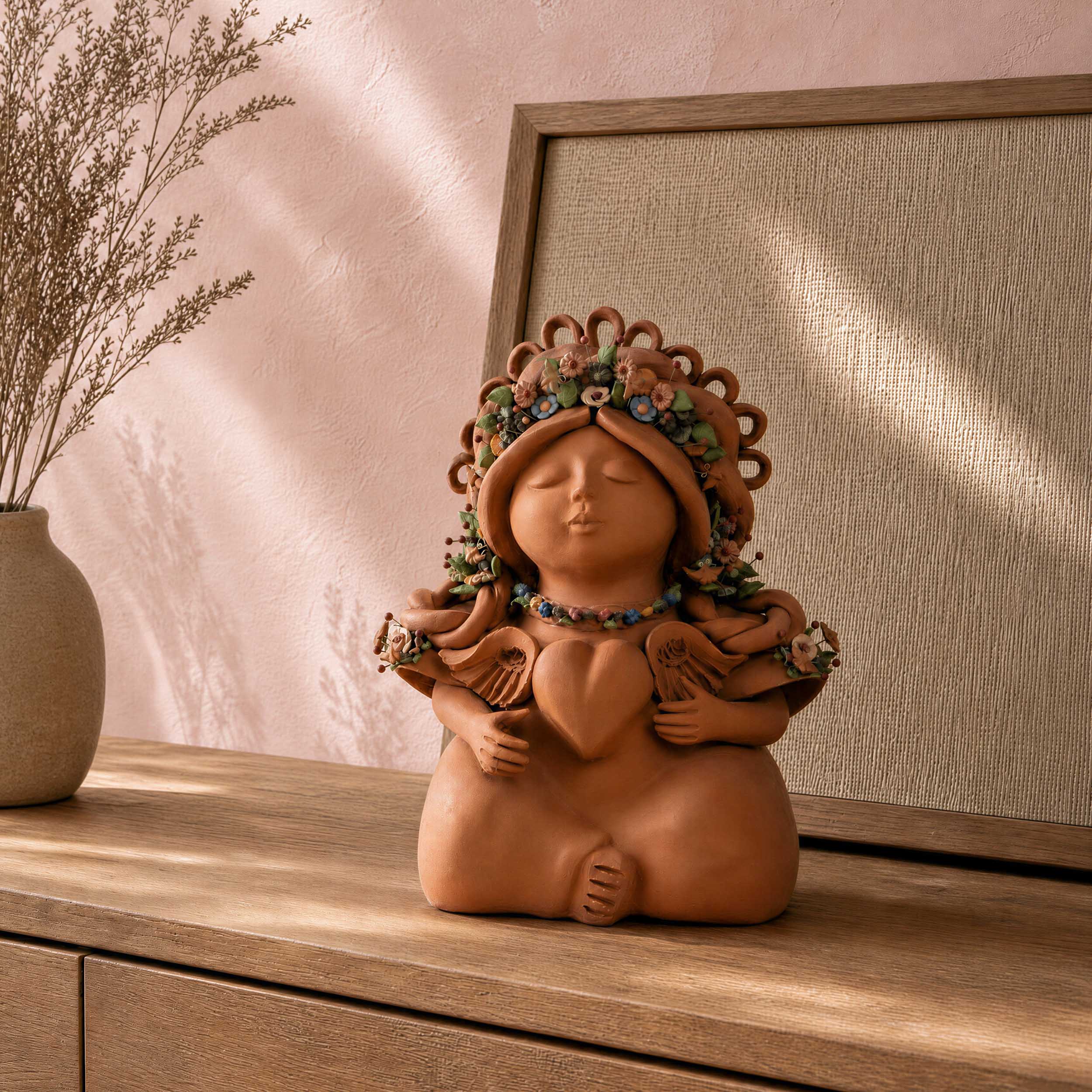 Pachamama Barro Pigmentado Sculpture