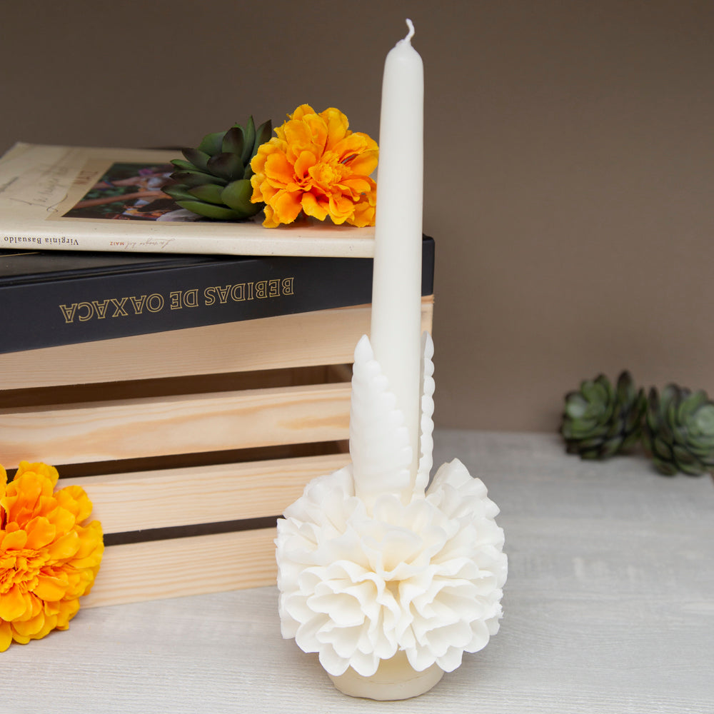 Flores de Teotitlán Clavel Candle