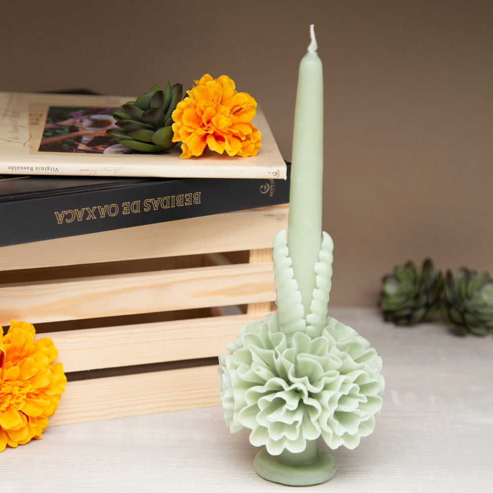 Flores de Teotitlán Clavel Candle