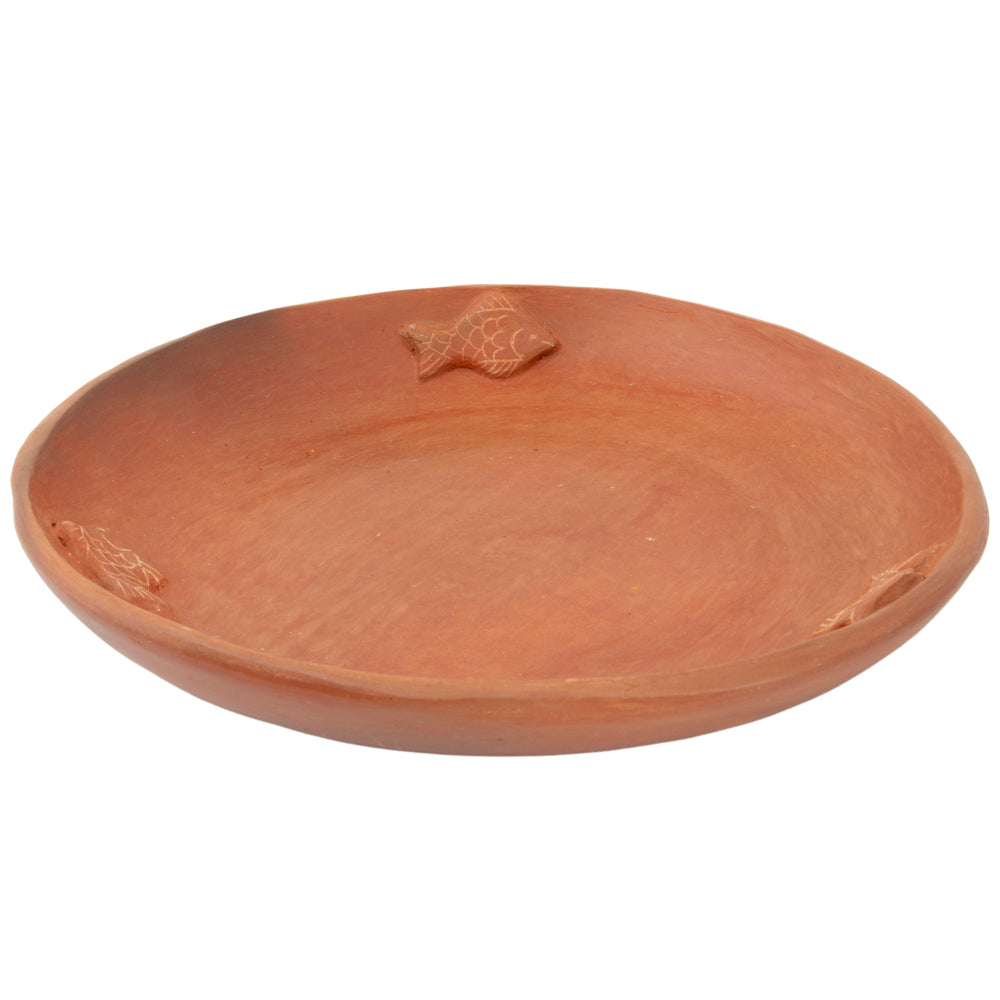 Santa Cruz Fish Clay Dinner Plate