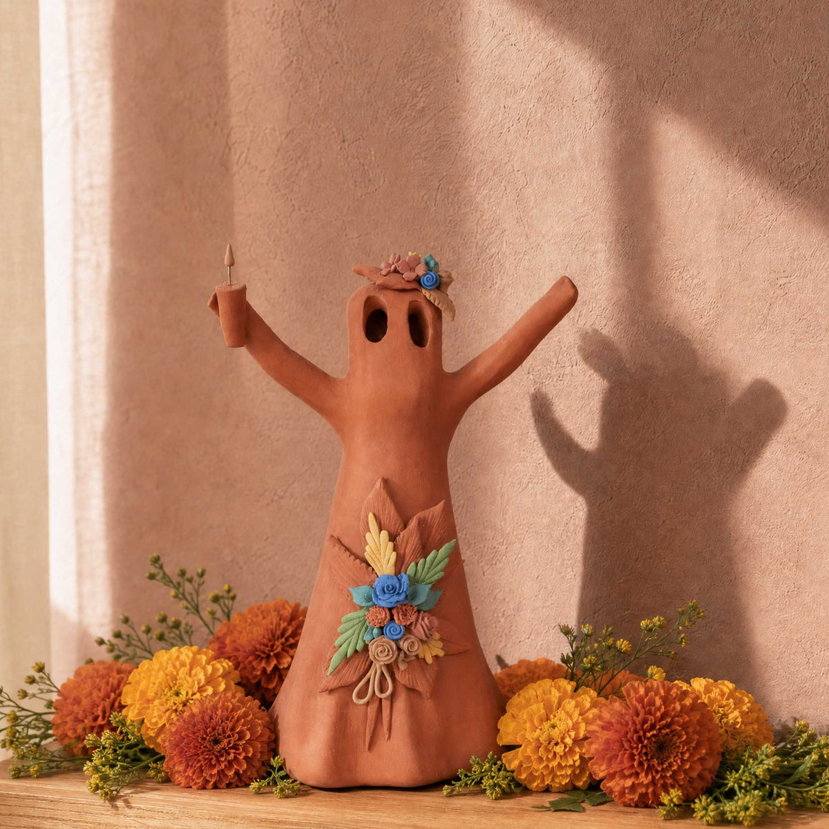 Natural Clay Fantasmita Sculpture