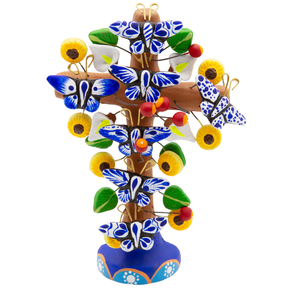 Tree of Life Clay Wall Cross