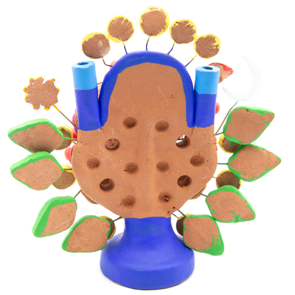 Virgen de Guadalupe Small Tree of Life Clay Sculpture