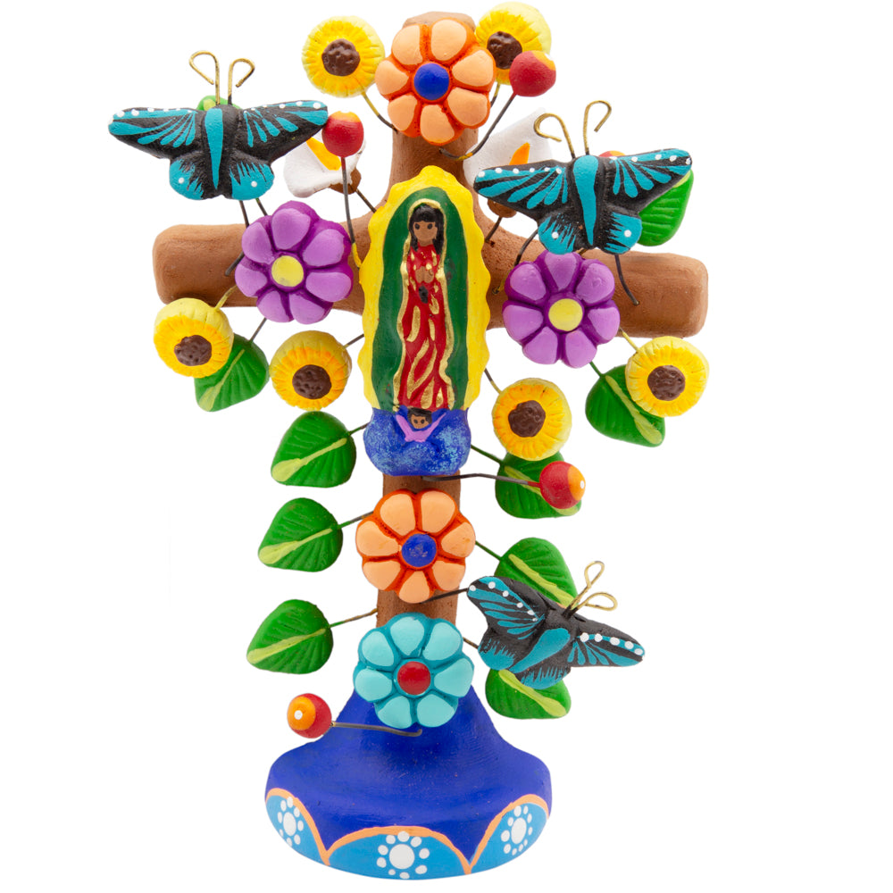 Tree of Life Clay Wall Cross