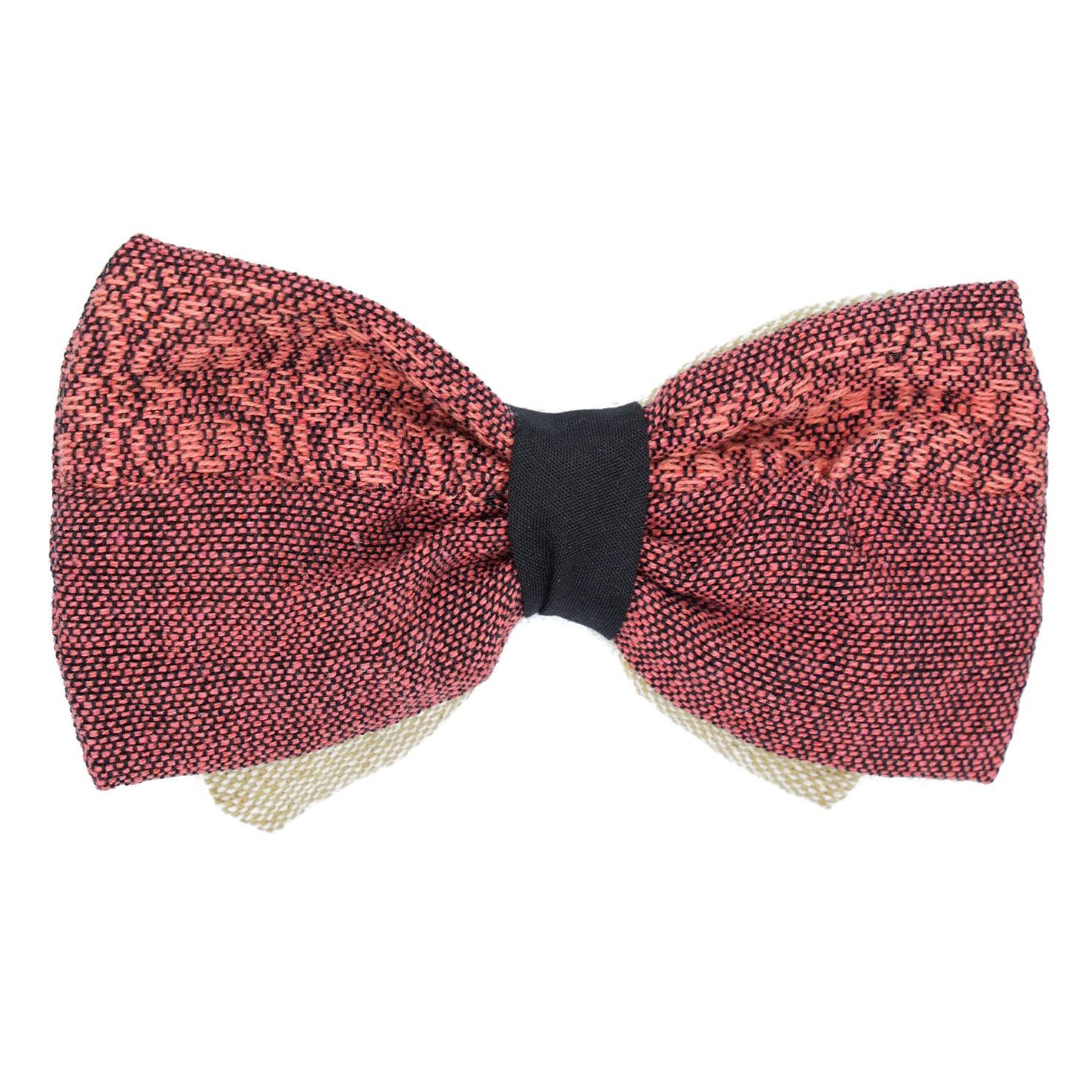 Artisanal Clip-on Fabric Bow Tie