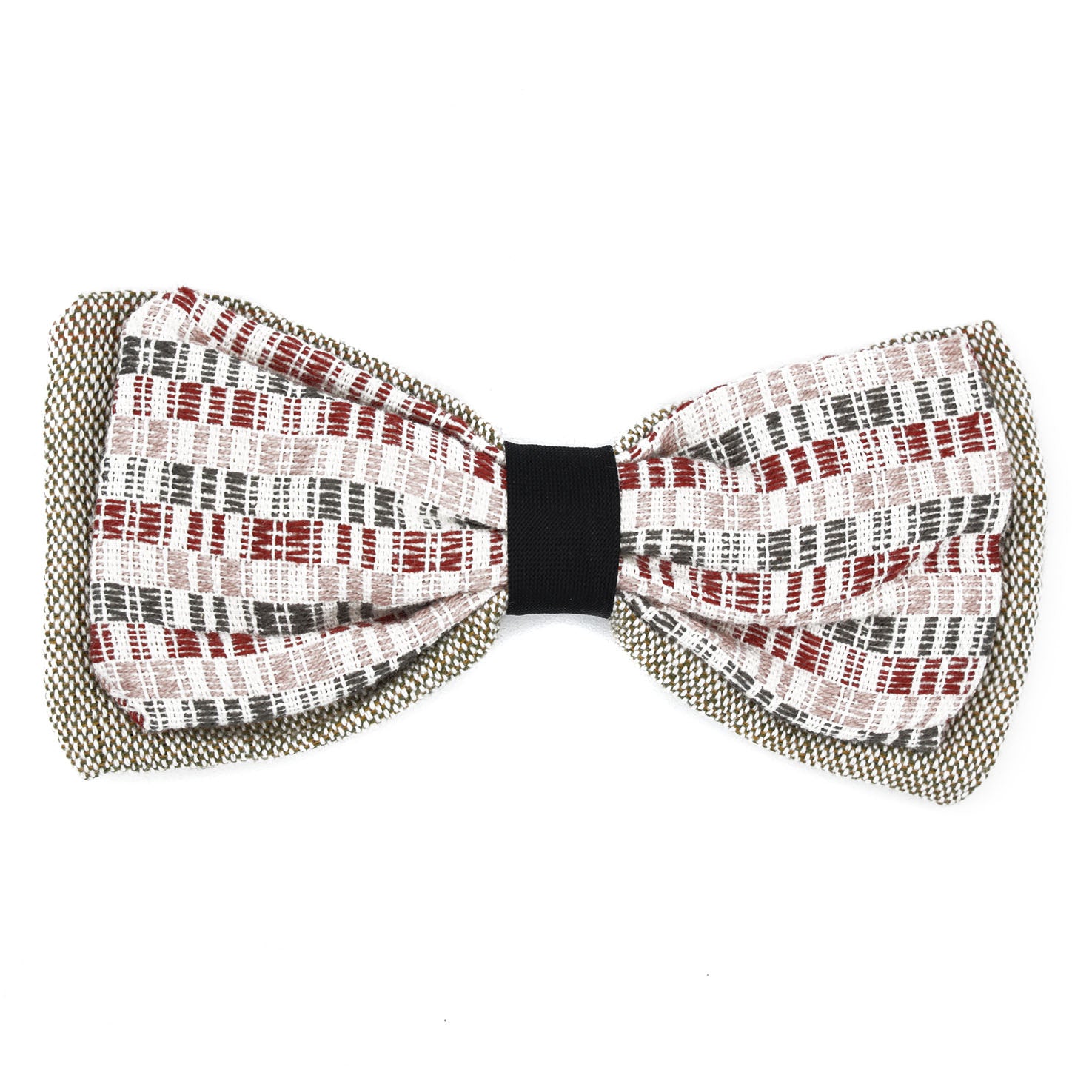 Artisanal Clip-on Fabric Bow Tie