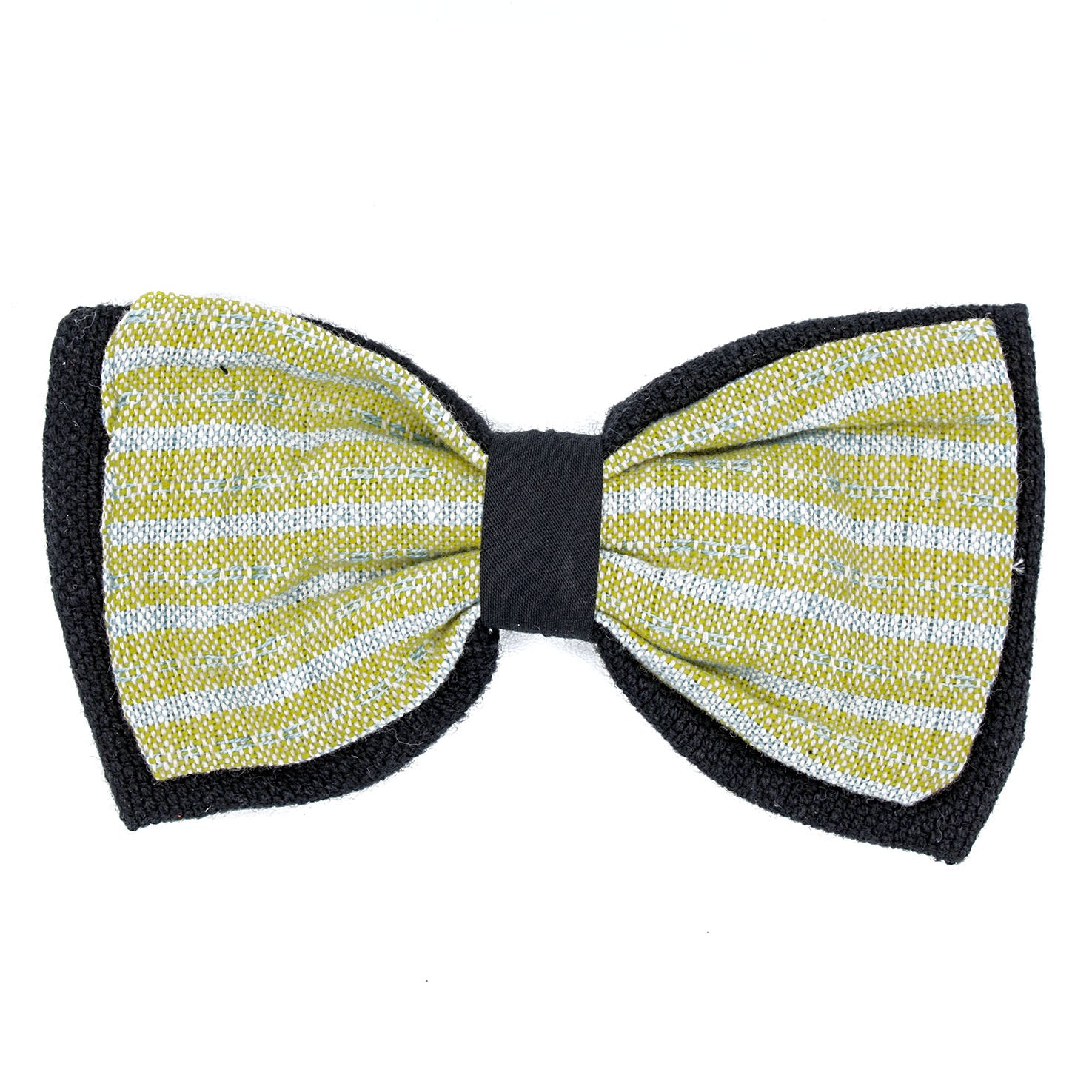 Artisanal Clip-on Fabric Bow Tie