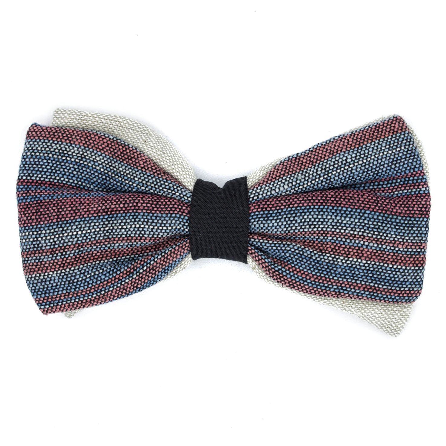 Artisanal Clip-on Fabric Bow Tie