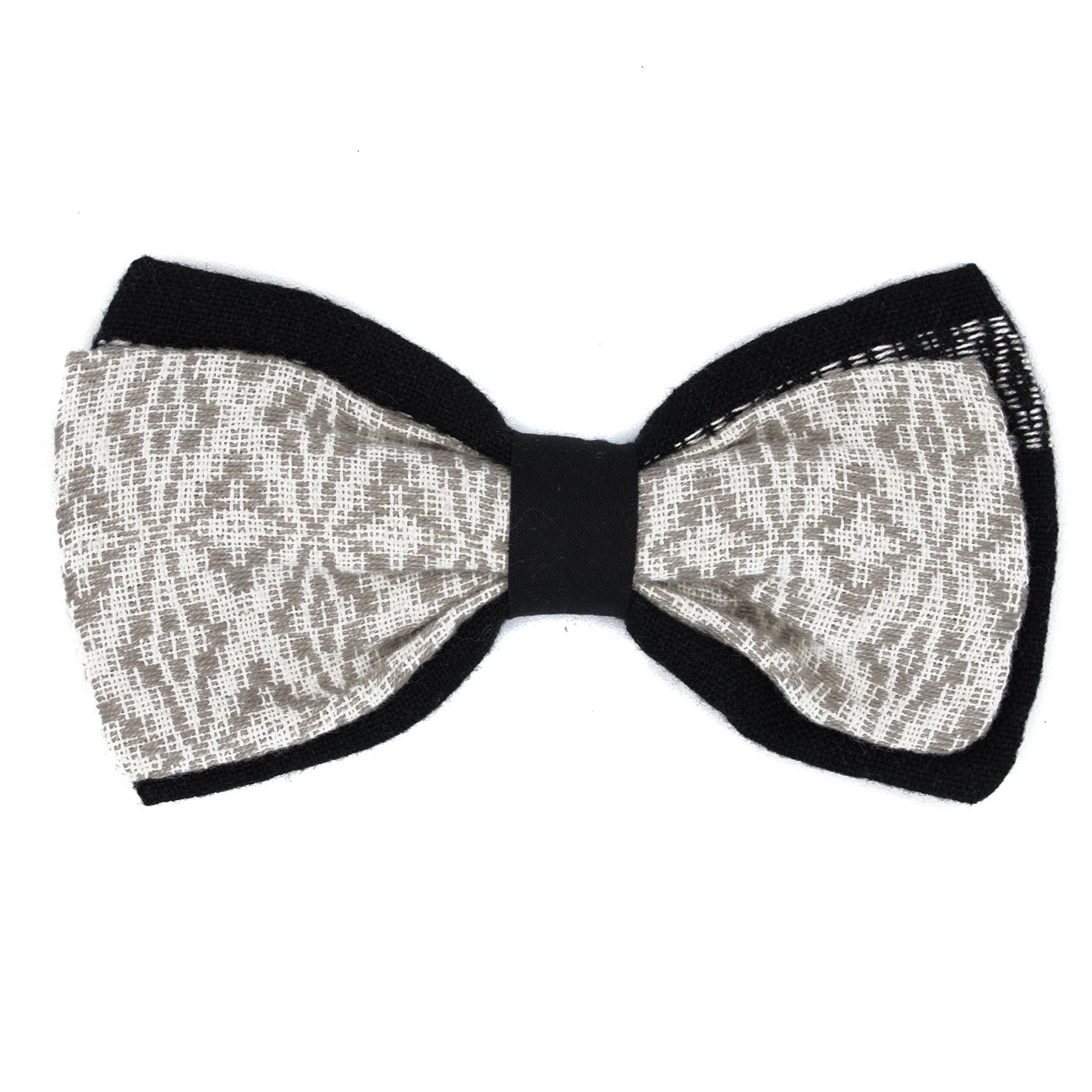 Artisanal Clip-on Fabric Bow Tie