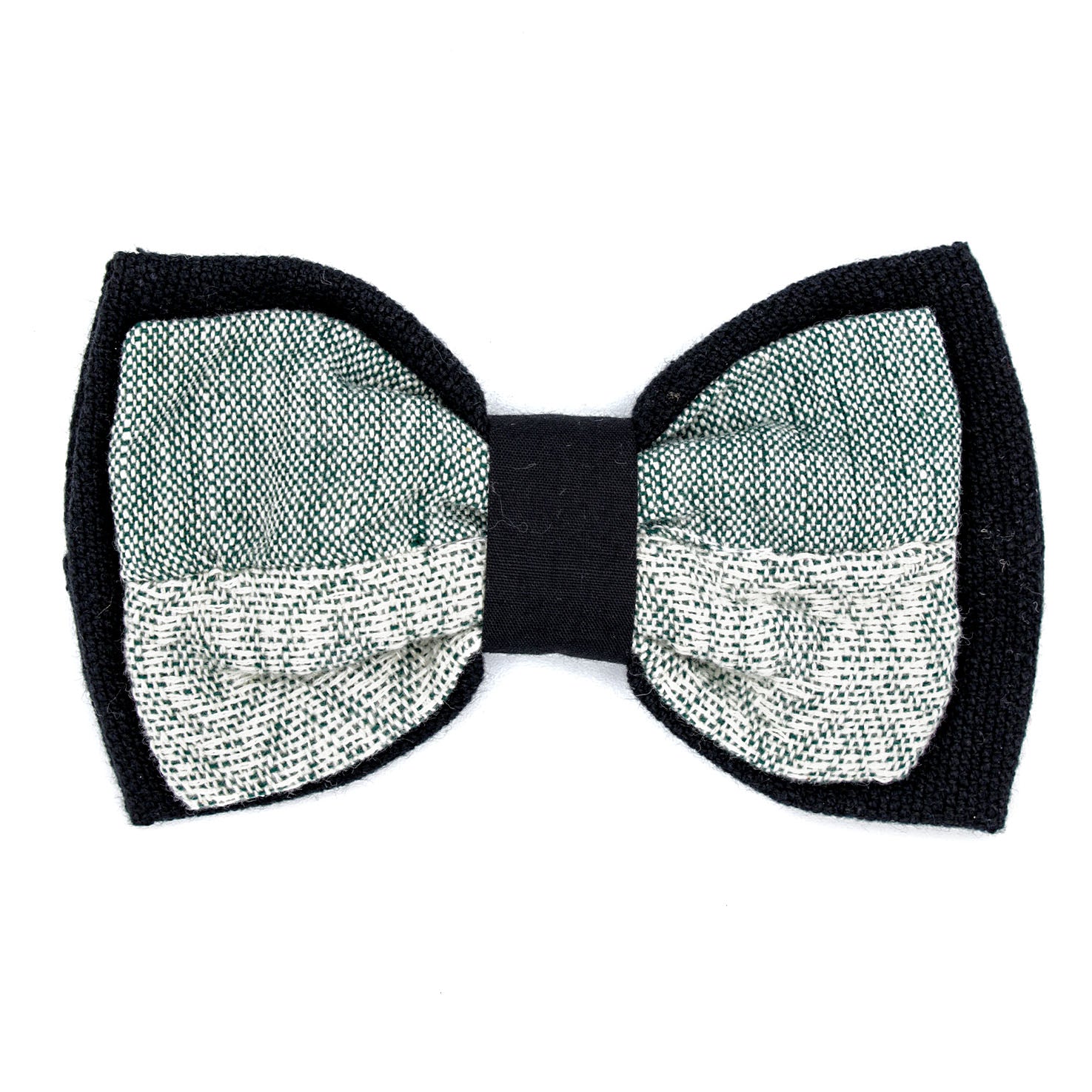 Artisanal Clip-on Fabric Bow Tie