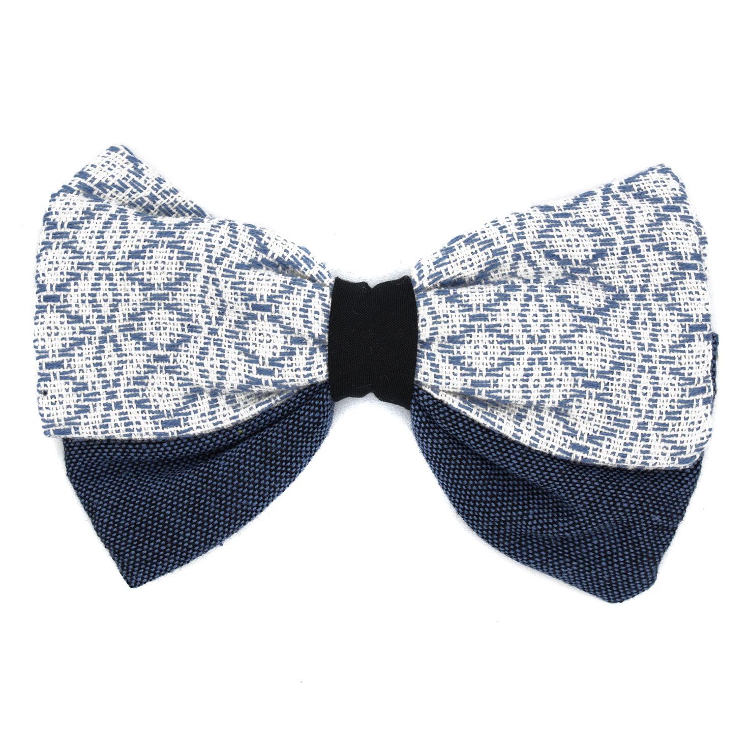 Artisanal Clip-on Fabric Bow Tie