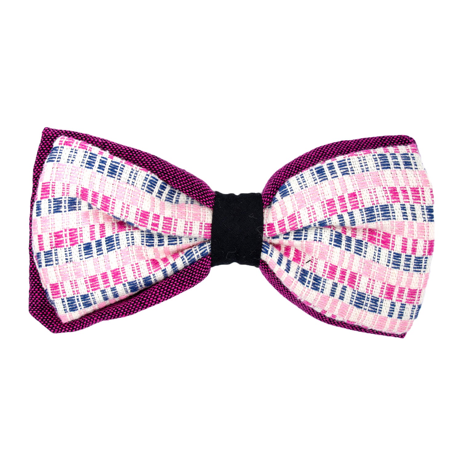 Artisanal Clip-on Fabric Bow Tie