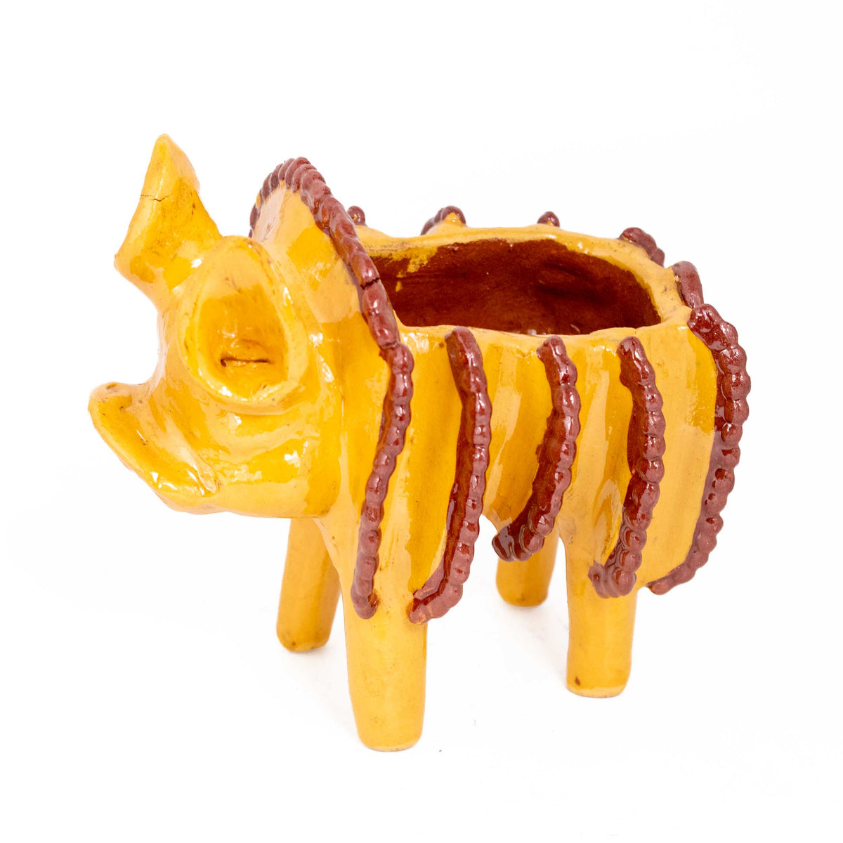 Cochinito Piñalado Decorative Bowl Sculpture