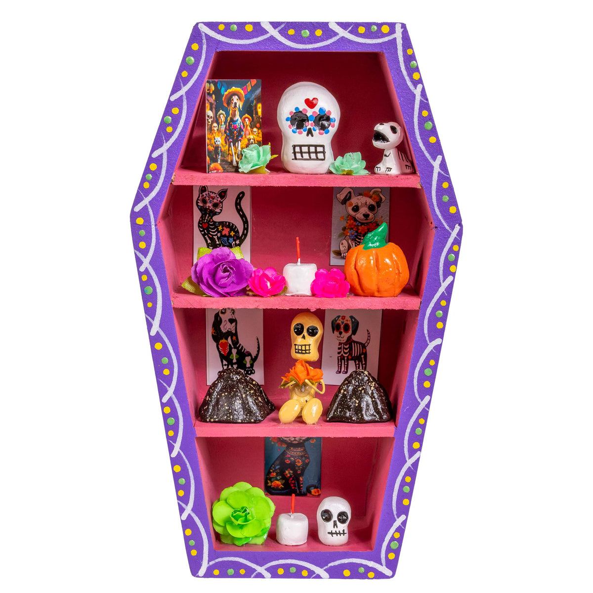 Día de Muertos Altar Coffin Shadow Box
