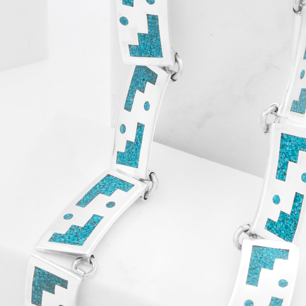 Sterling Silver Taxco's Stairs Necklace