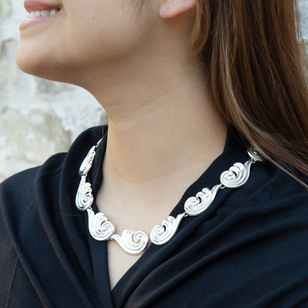 Sterling Silver Wind Shell Necklace