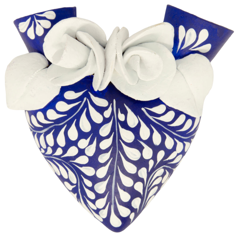 La Flor - Mexican Hand-Painted Hearts