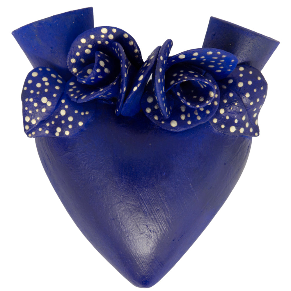 La Flor - Mexican Hand-Painted Hearts