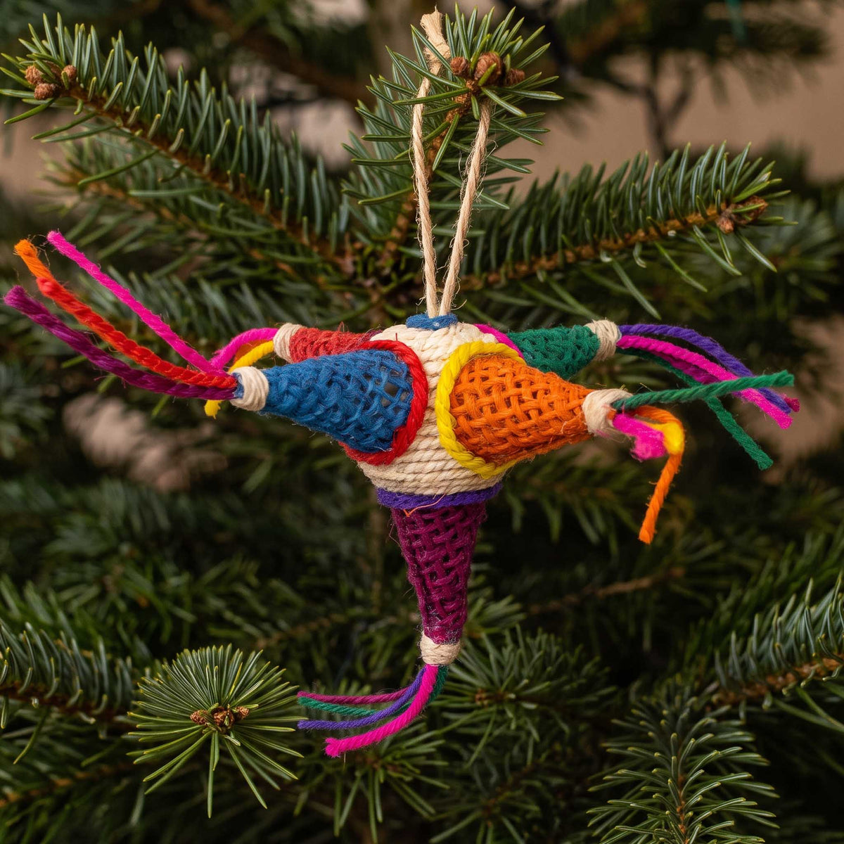 Natural Ixtle Piñata Ornament Small