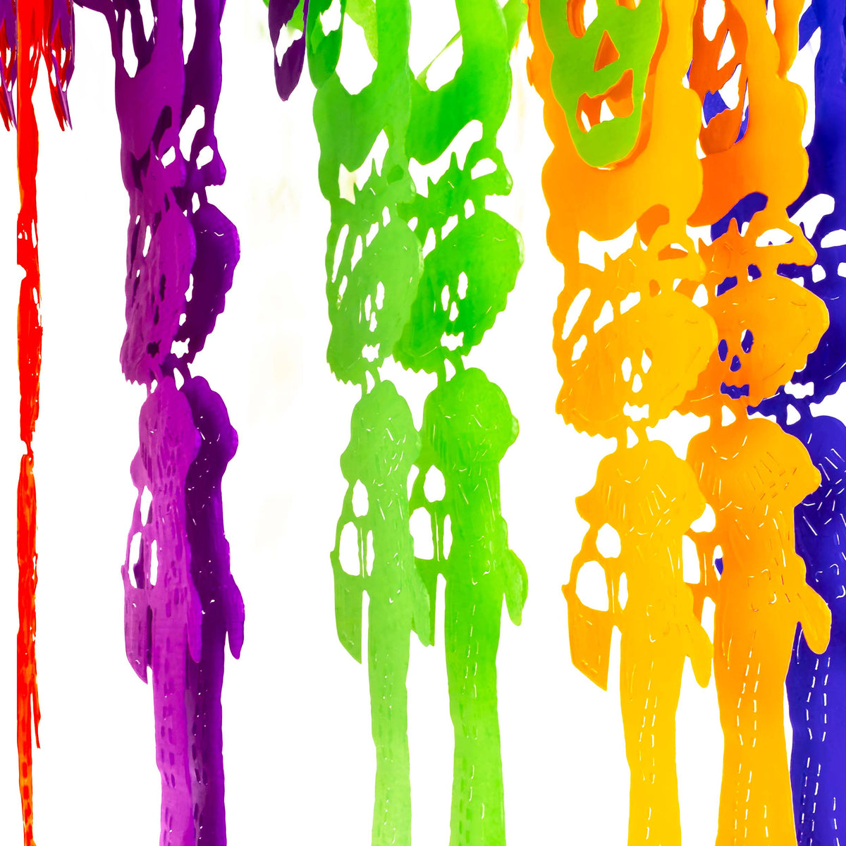 Colorful Catrina Papel Picado Banner