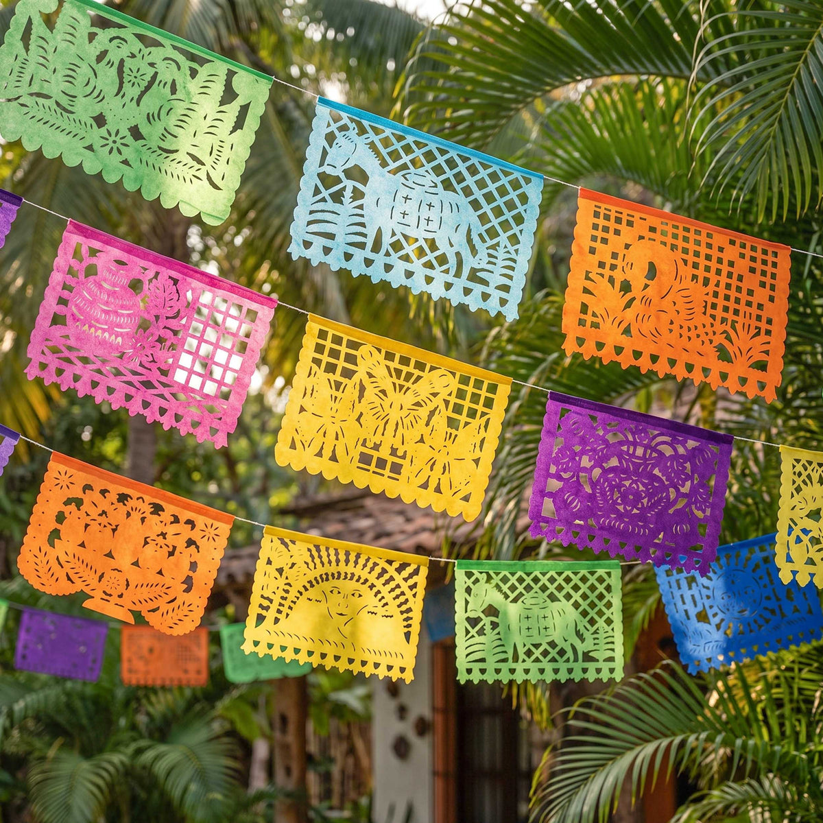 Papel Picado All Fiestas Banner