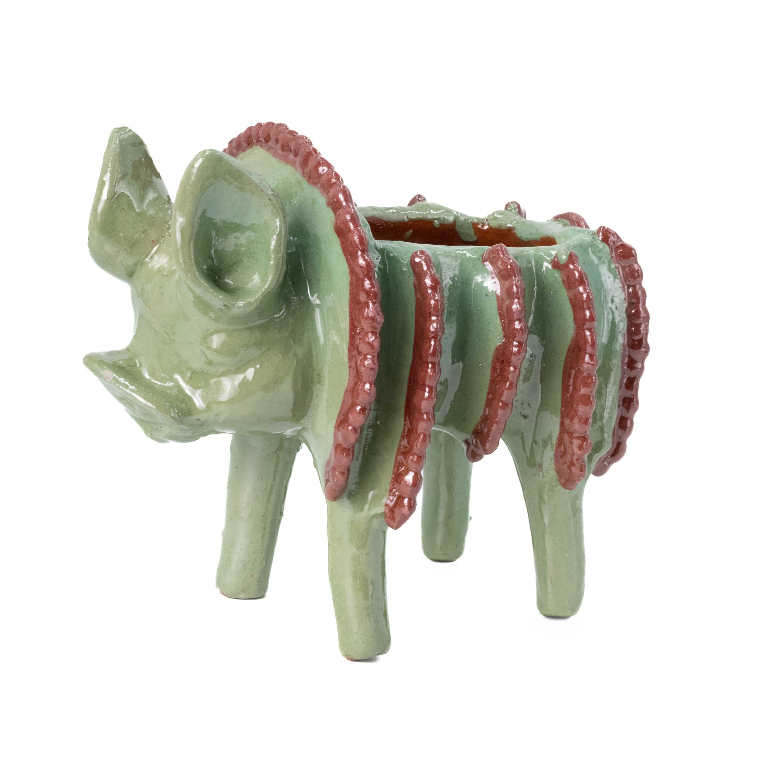 Cochinito Piñalado Decorative Bowl Sculpture