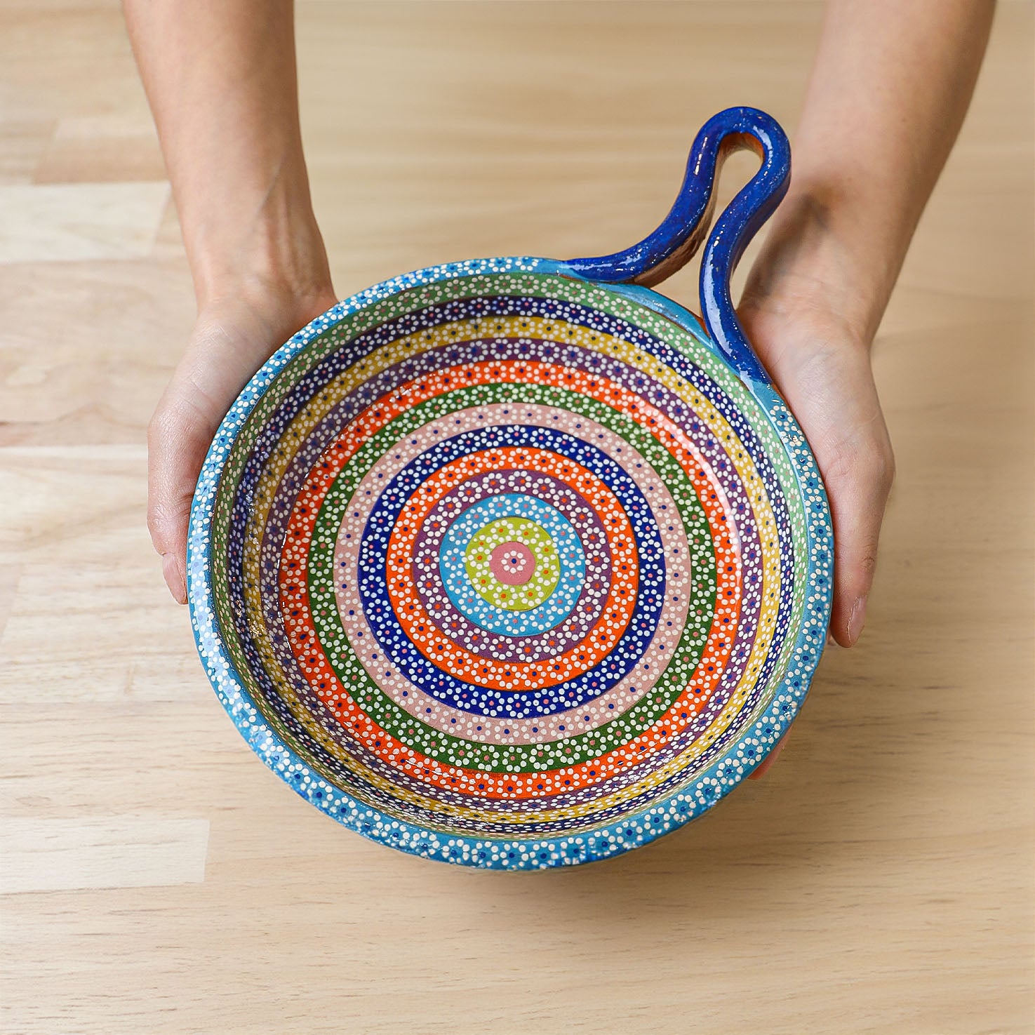 Sartén, Hand-Painted Deep Dish