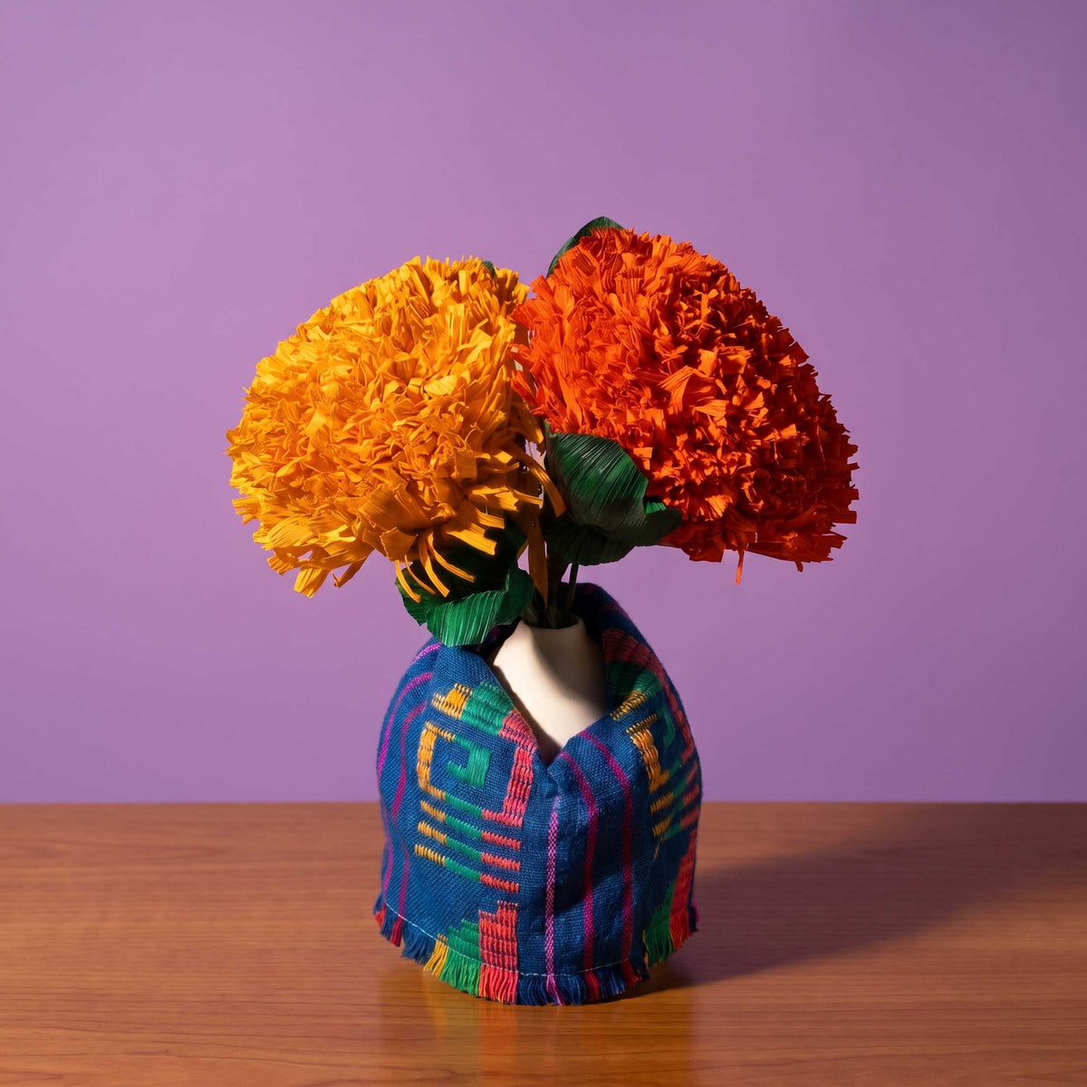 Cornhusk Cempasúchil (Marigold) Flower