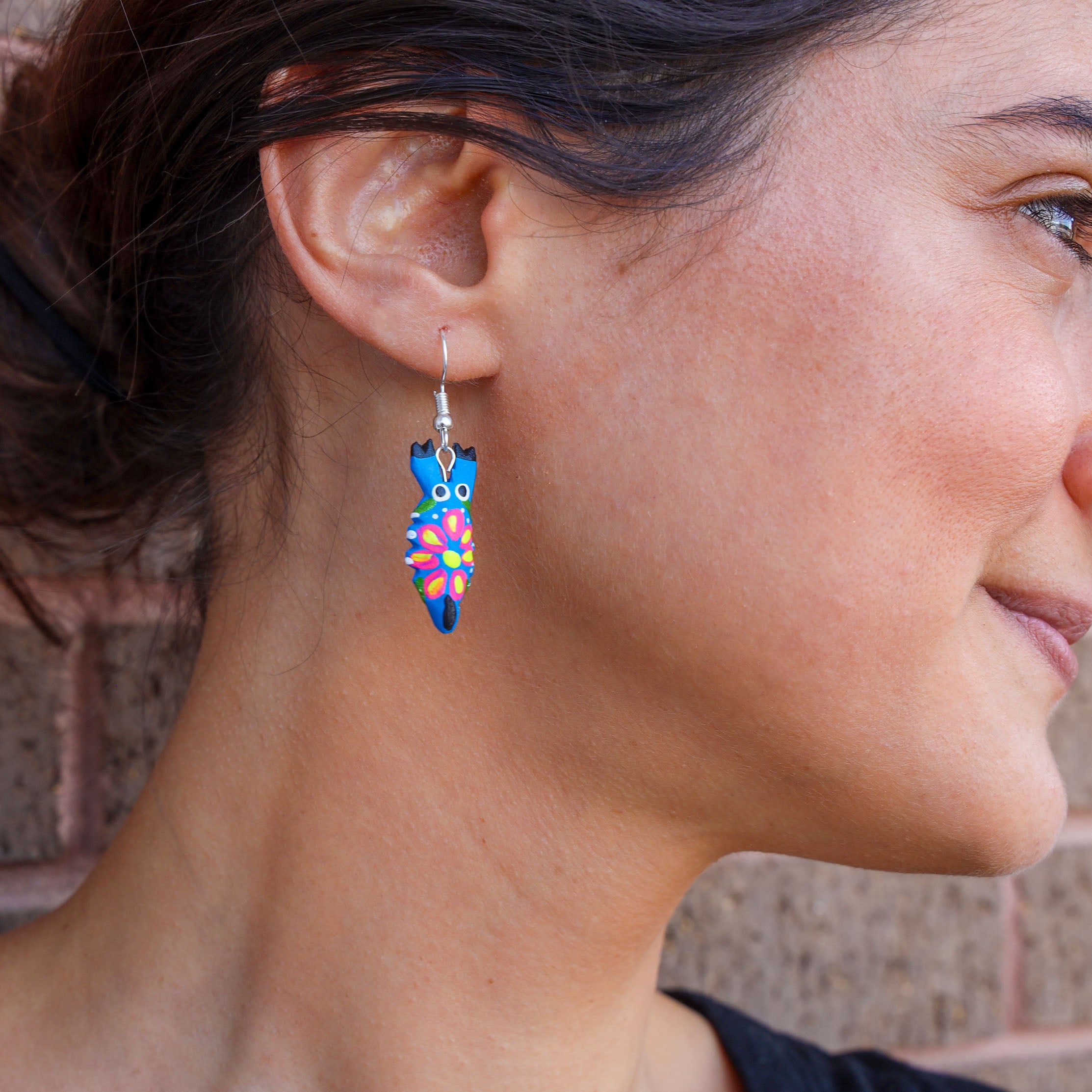 Scorpion Alebrije Dangle Earrings