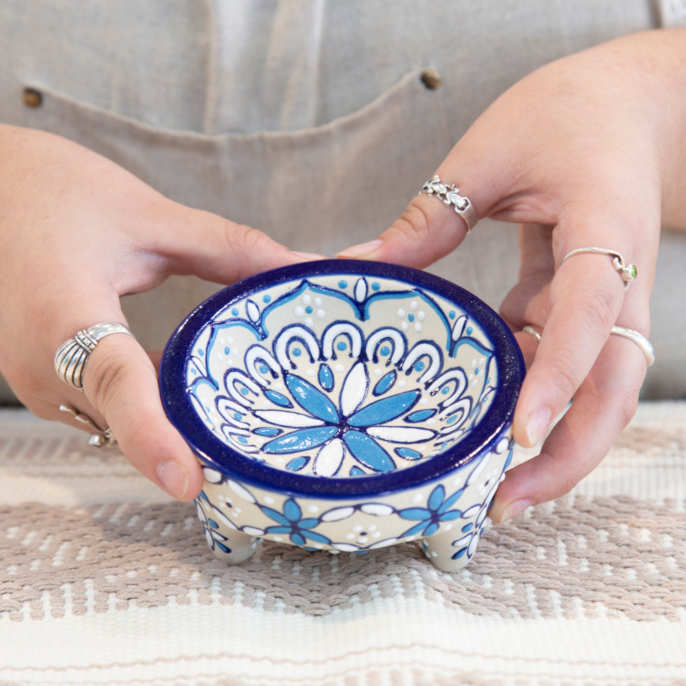 Coyoacán Hand-Painted Mini Molcajete