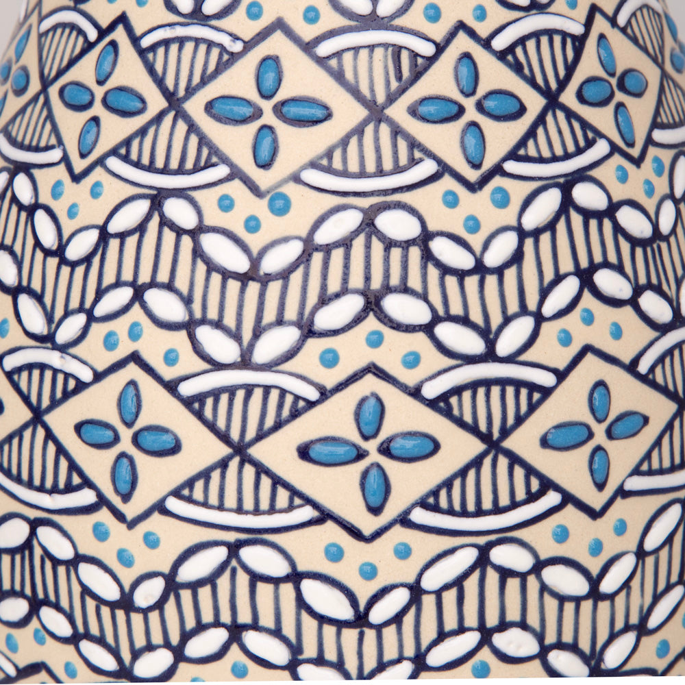 Coyoacán Hand-Painted Wide Opening Ceramic Vase