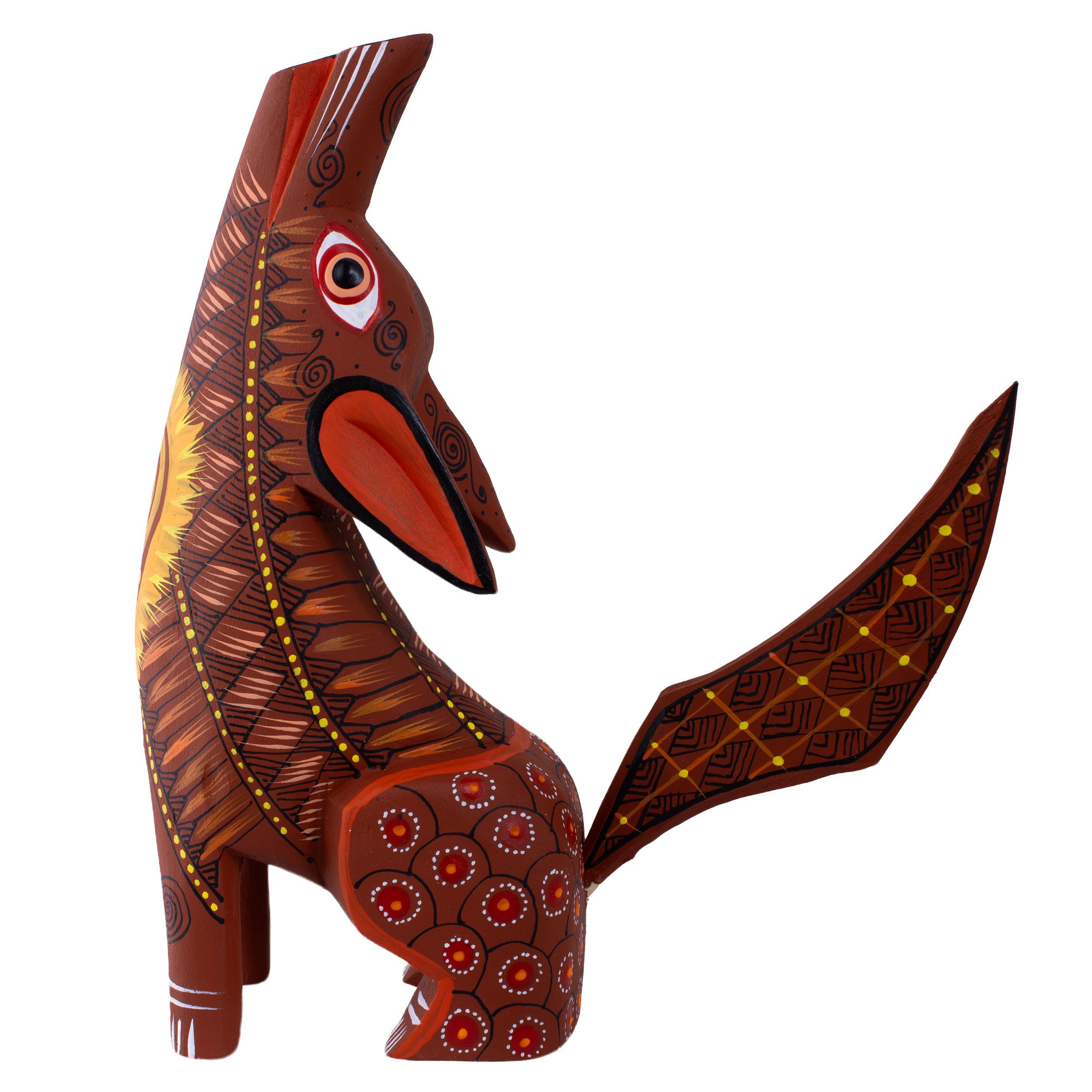 X-Large Coyote Alebrije with Frets