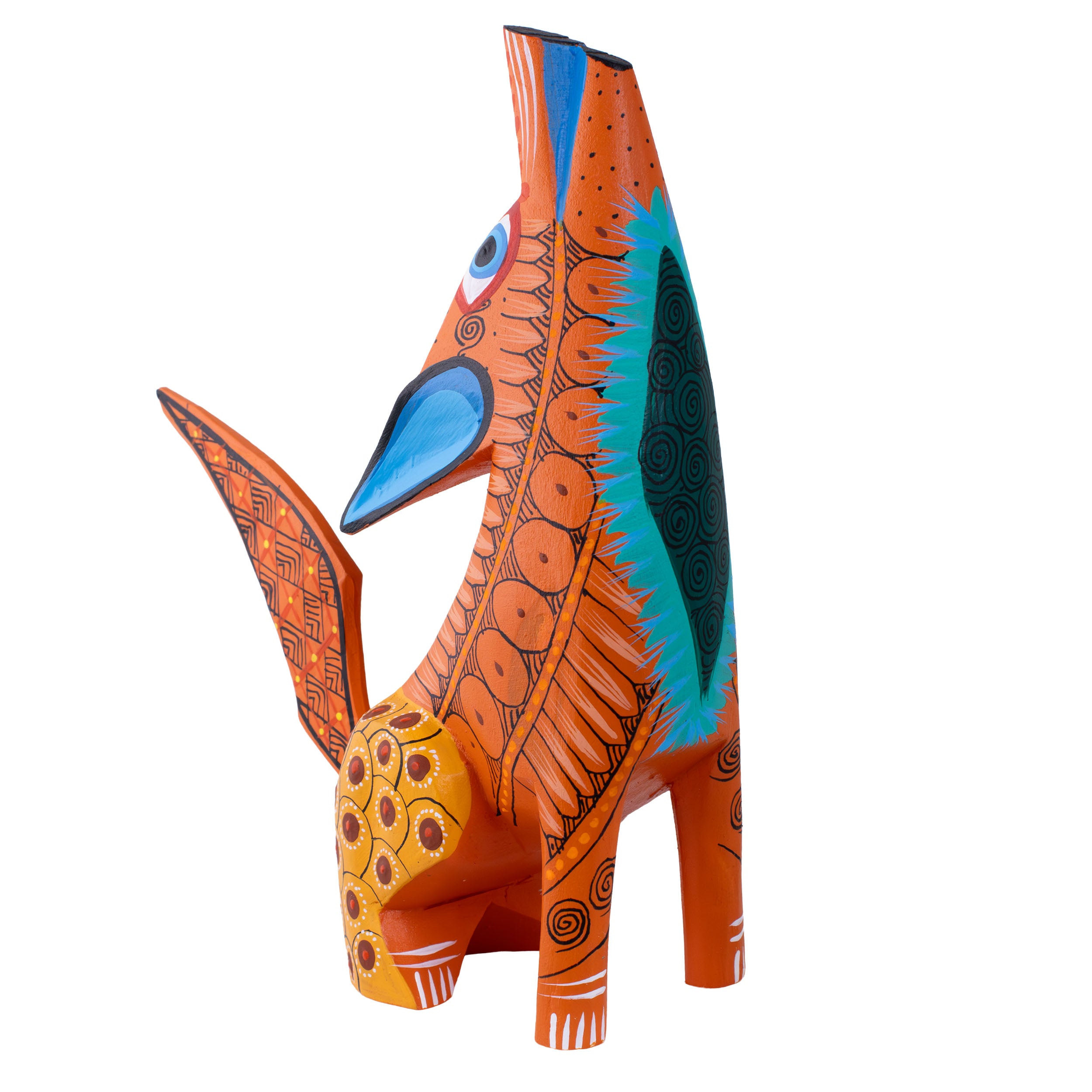 X-Large Coyote Alebrije with Frets