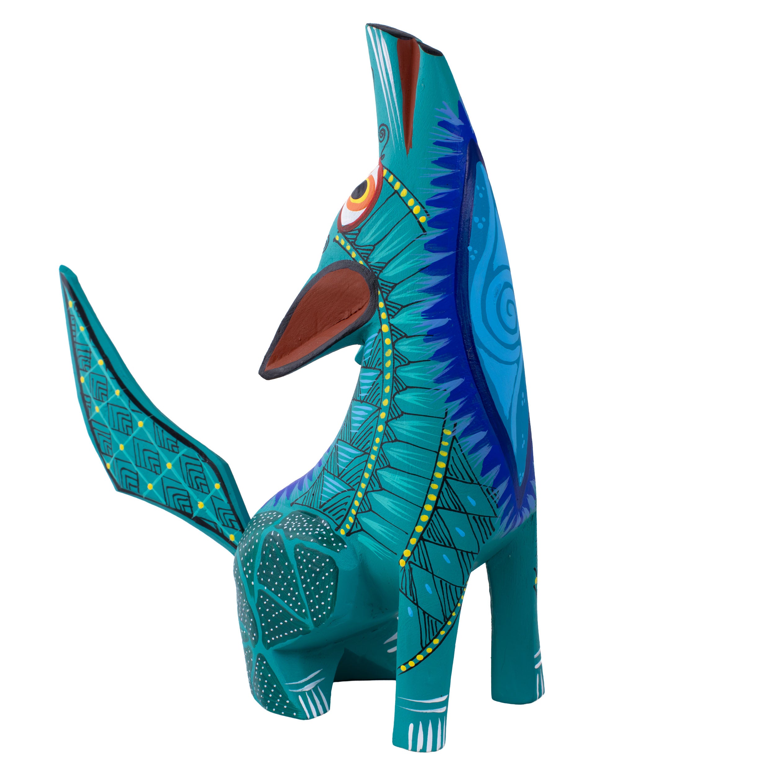 X-Large Coyote Alebrije with Frets