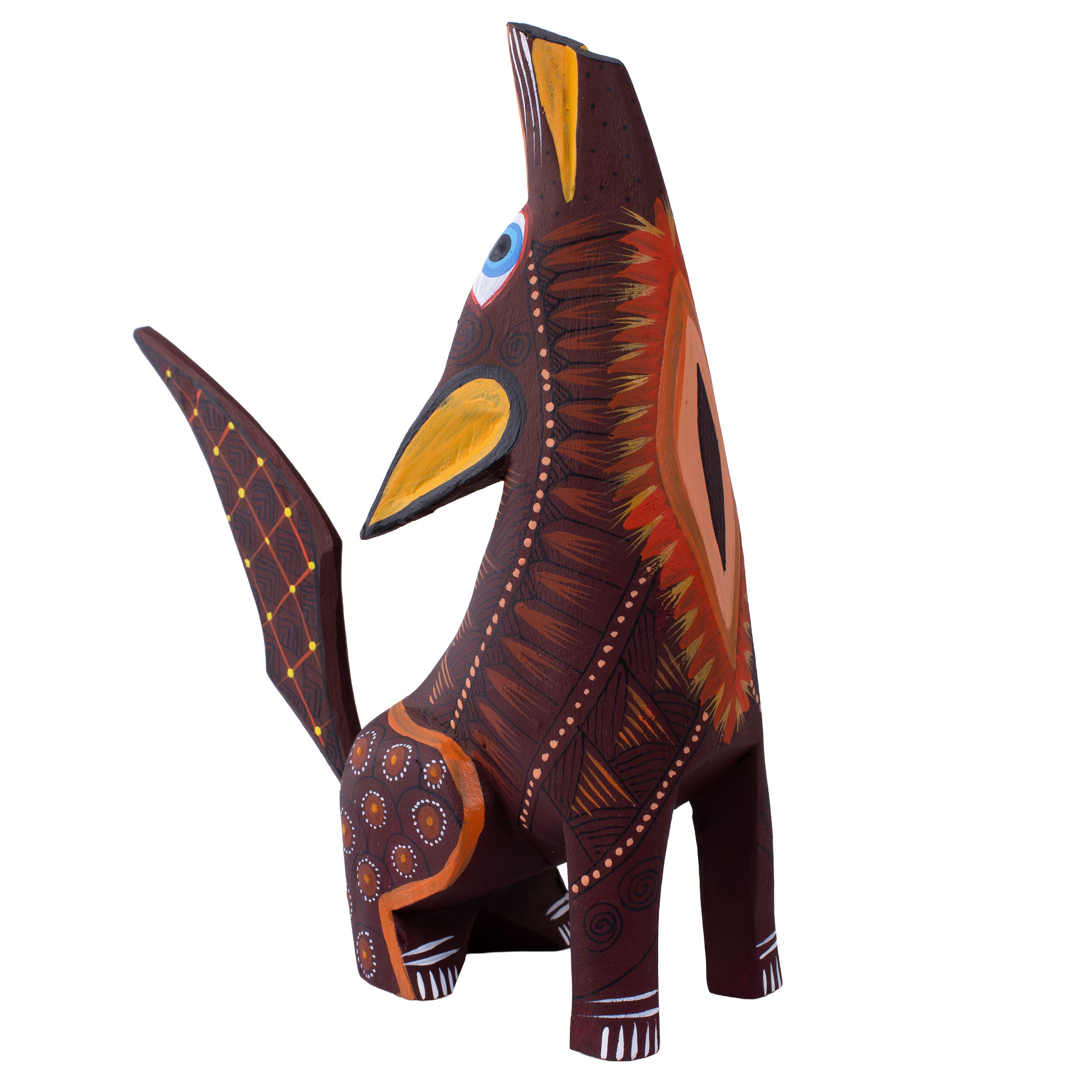 X-Large Coyote Alebrije with Frets