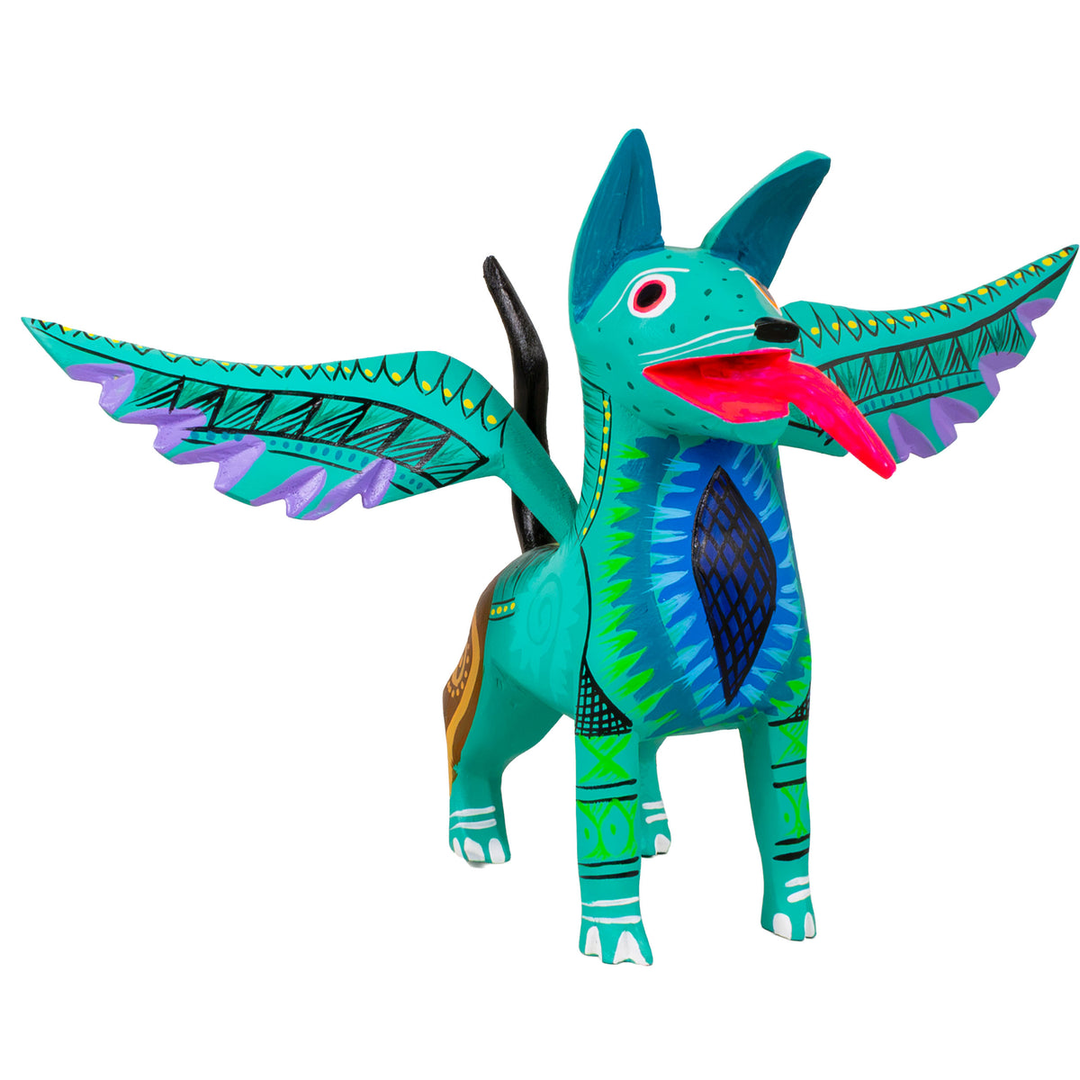 Alebrije Dante Dog with Frets and Wings