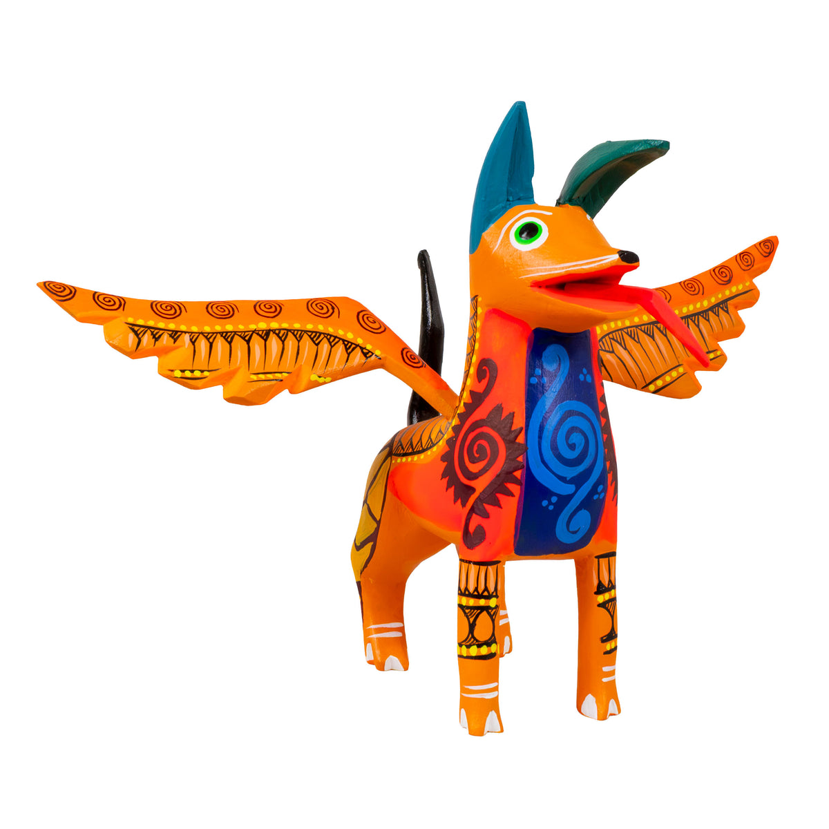 Alebrije Dante Dog with Frets and Wings