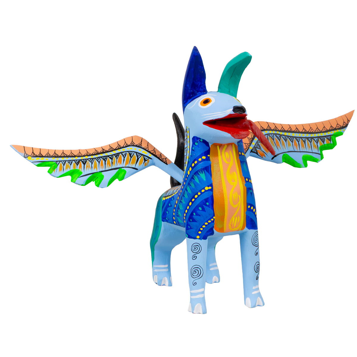 Alebrije Dante Dog with Frets and Wings