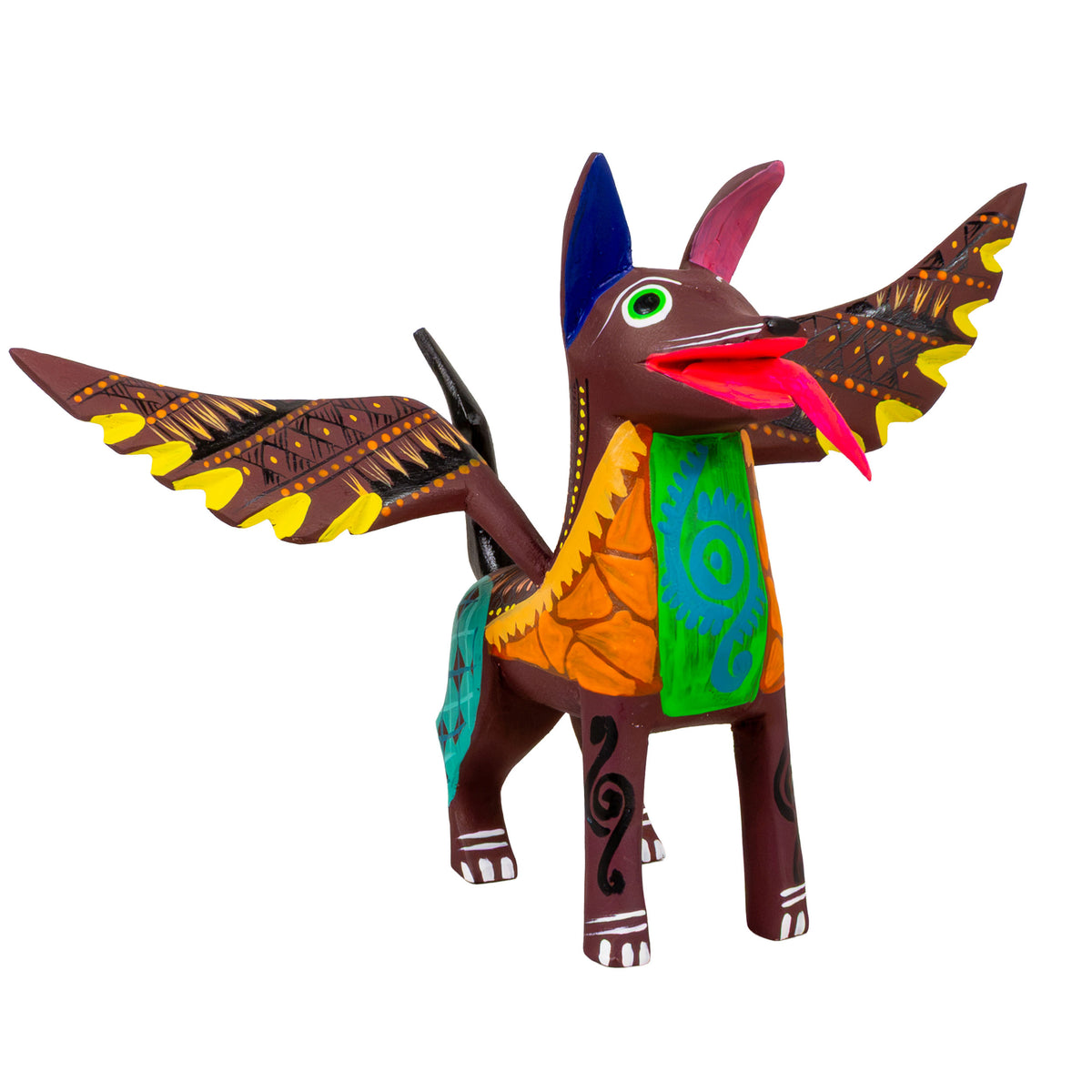 Alebrije Dante Dog with Frets and Wings