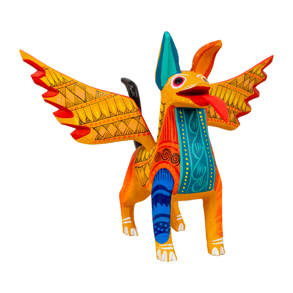 Alebrije Dante Dog with Frets and Wings