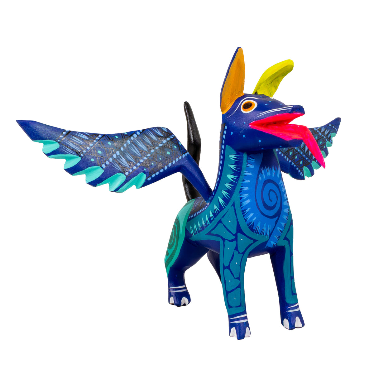 Alebrije Dante Dog with Frets and Wings