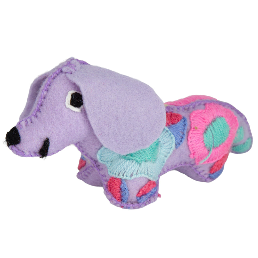 Dachshund Dog Hand-Embroidered Stuffed Animal