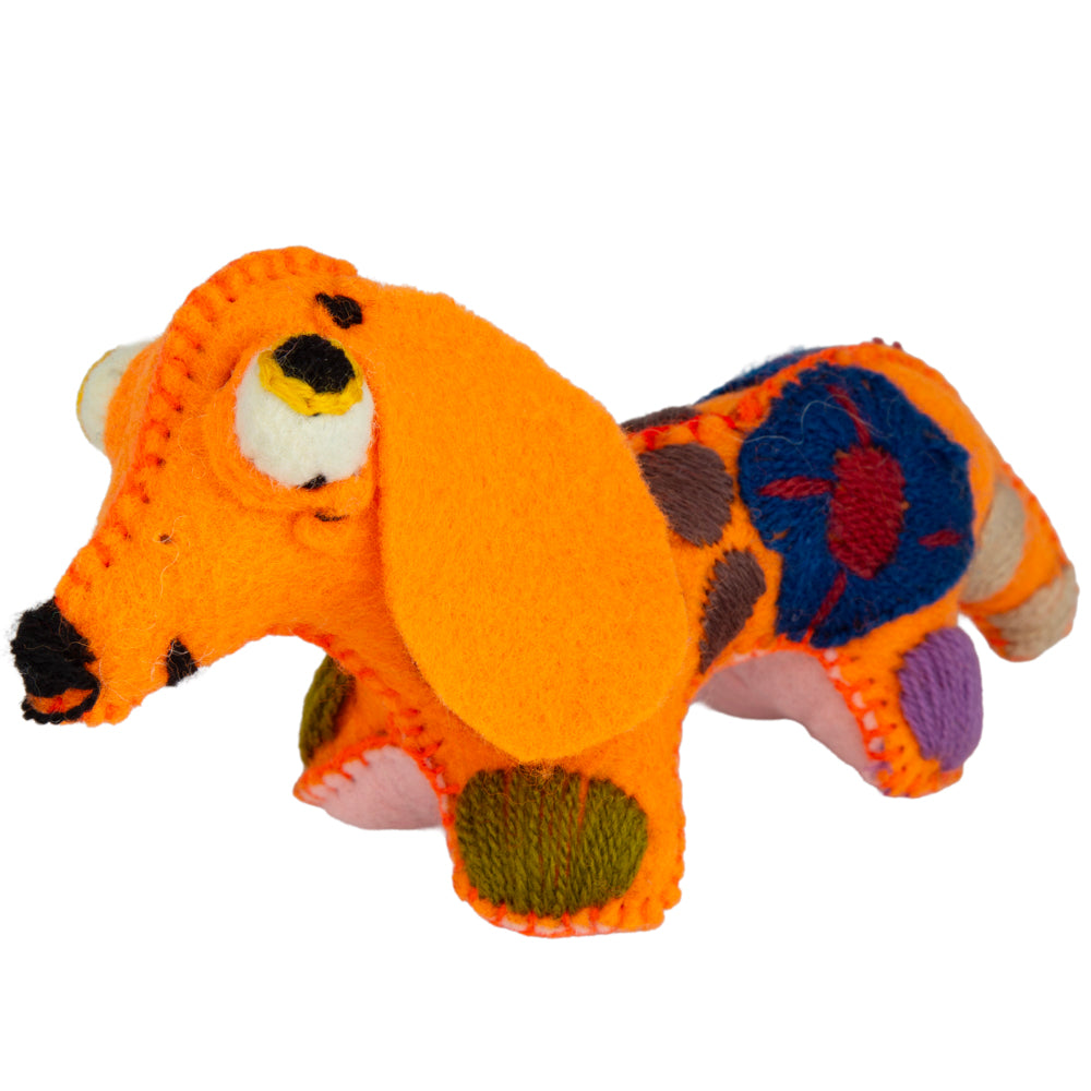 Dachshund Dog Hand-Embroidered Stuffed Animal